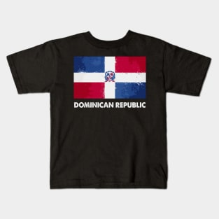 Dominican Dominican Republic Flag Kids T-Shirt